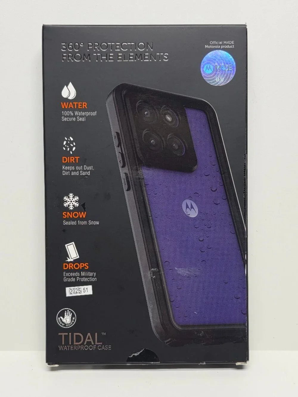 Moto G Stylus 2025 Body Glove Tidal Waterproof Case Black 6FT Drop